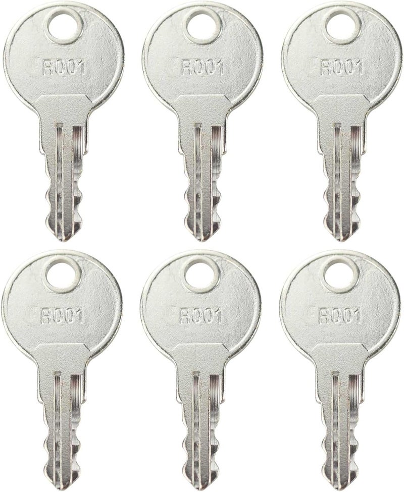 gradora R001 RV Key Camper Keys Compatible with RV Baggage Door RV Compartment Door 230012 (Pack of 6) - Image 1